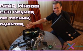 TearDown als Video: BenQ W4000i komplett zerlegt.